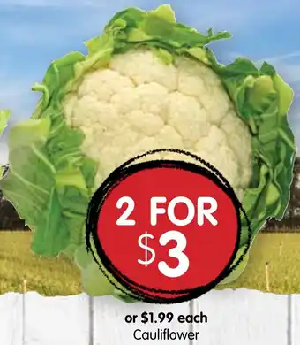 Spudshed Cauliflower offer