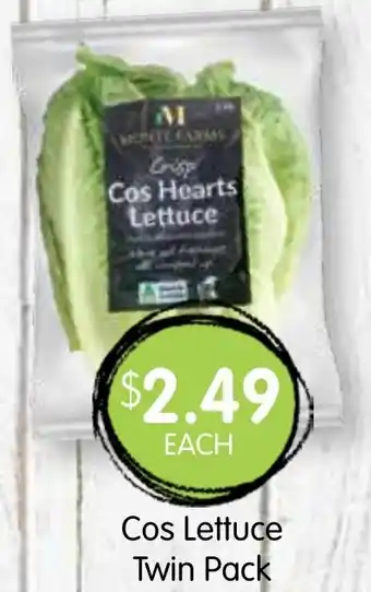 Spudshed Cos lettuce twin pack offer