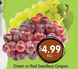 Spudshed Green or red seedless grapes offer