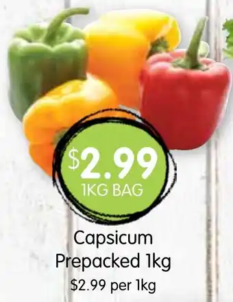 Spudshed Capsicum prepacked offer