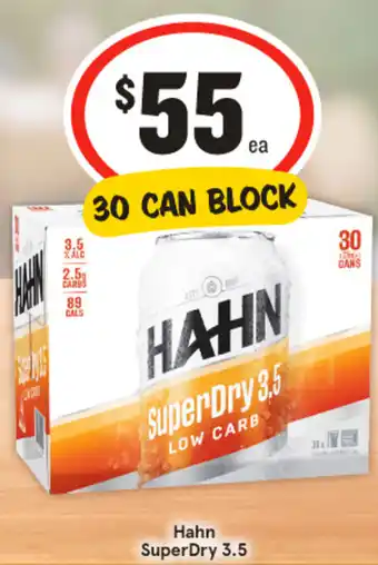 IGA Liquor Hahn superdry 3.5 offer