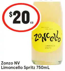 IGA Liquor Zonzo nv limoncello spritz offer