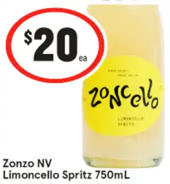 IGA Liquor Zonzo nv limoncello spritz offer