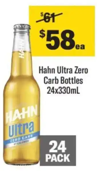 Liquorland Hahn ultra zero carb bottles offer