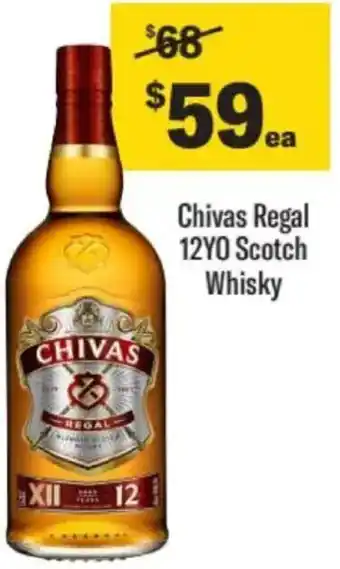 Liquorland Chivas regal 12yo scotch whisky offer