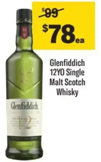 Liquorland Glenfiddich 12yo single malt scotch whisky offer