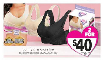 Comfy Criss Cross Bra