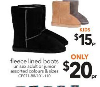 Cheap as Chips Fleece Lined Boots offer