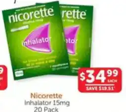 WHOLELIFE catalogue nicorette Inhalator offer