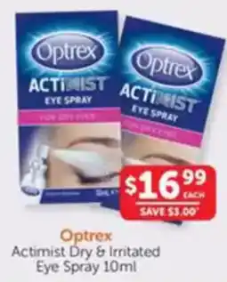 WHOLELIFE catalogue Optrex Actimist Dry & Irritated offer