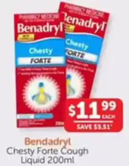 WHOLELIFE catalogue Bendadryl Chesty Forte Cough Liquid offer