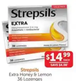 WHOLELIFE catalogue Strepsils Extra Honey & Lemon offer