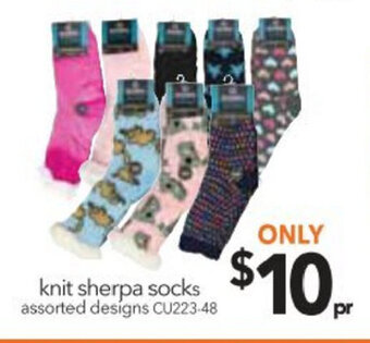 Cheap as Chips Knit Sherpa Socks offer