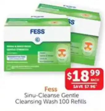 WHOLELIFE catalogue Fess Sinu-Cleanse Gentle Cleansing Wash offer