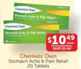 WHOLELIFE catalogue Chemists' Own Stomach Ache & Pain Relief offer