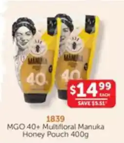 WHOLELIFE catalogue MGO 40+ Multifloral Manuka offer