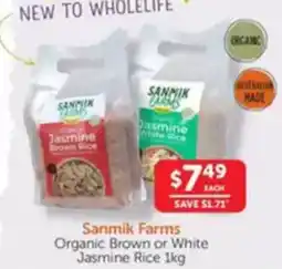 WHOLELIFE catalogue Organic Brown or White Jasmine Rice offer