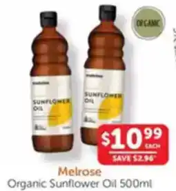 WHOLELIFE catalogue Melrose Organic Sunflower Oil offer