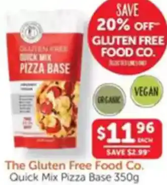 WHOLELIFE catalogue Gluten free quick mix pizza base offer