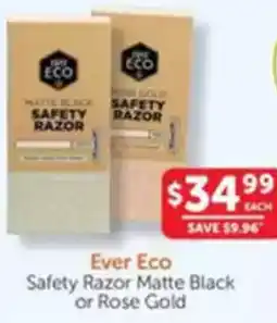 WHOLELIFE catalogue ECO Safety Razor Matte Black offer