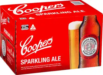 Vintage Cellars Coopers sparkling ale bottles 375ml offer