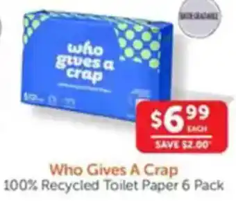 WHOLELIFE catalogue 100% Recycled Toilet Paper offer