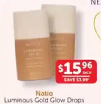 WHOLELIFE catalogue Natio Luminous Gold Glow Drops offer