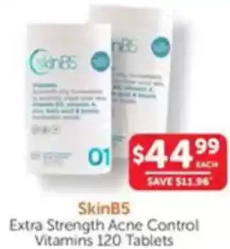 WHOLELIFE catalogue Extra Strength Acne Control Vitamins offer