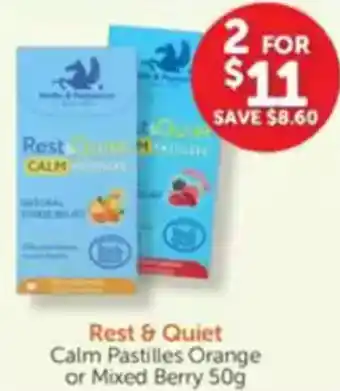 WHOLELIFE catalogue Calm Pastilles Orange or Mixed Berry offer