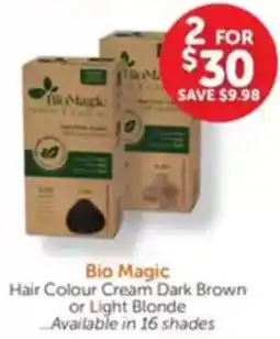 WHOLELIFE catalogue Hair Colour Cream Dark Brown or Light Blonde offer