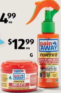 ALDI Pain Away - Cream or Spray offer