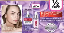 Priceline L'oréal revitalift filler offer