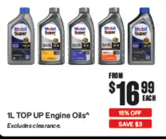 SuperCheap Auto Top Up Engine Oils offer