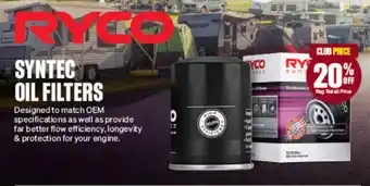 SuperCheap Auto Synteco Oil Filters offer