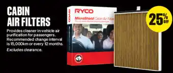 SuperCheap Auto Cabin Air Filters offer