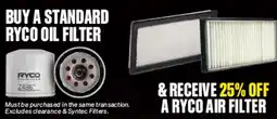 SuperCheap Auto Standard Ryco Oil Filter offer