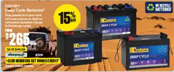 SuperCheap Auto Deep Cycle Batteries offer