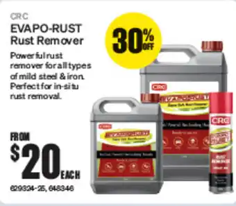 SuperCheap Auto Evapo-rust rust remover offer