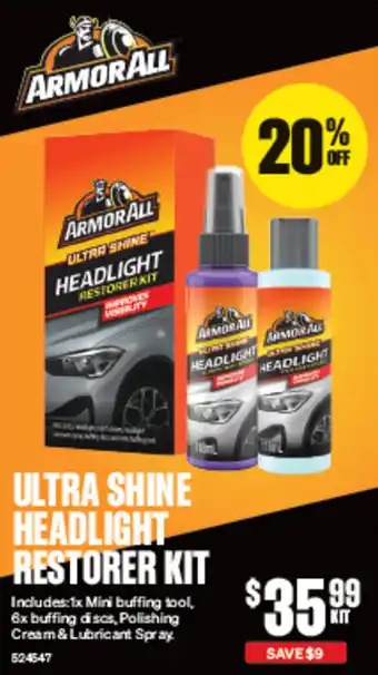 SuperCheap Auto Ultra shine headlight restorerkit offer