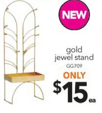 Gold Jewel Stand