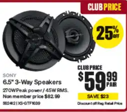 SuperCheap Auto 6.5" 3-Way Speakers offer