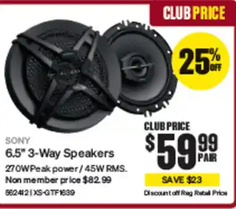 SuperCheap Auto 6.5" 3-Way Speakers offer