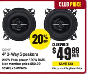 SuperCheap Auto 4" 3-Way Speakers offer