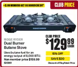 SuperCheap Auto Dual Burner Butane Stove offer