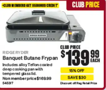 SuperCheap Auto Banquet Butane Frypan offer