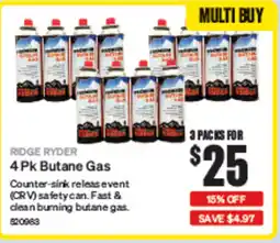 SuperCheap Auto 4Pk Butane Gas offer