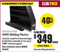 SuperCheap Auto 4WD Sliding Pantry offer