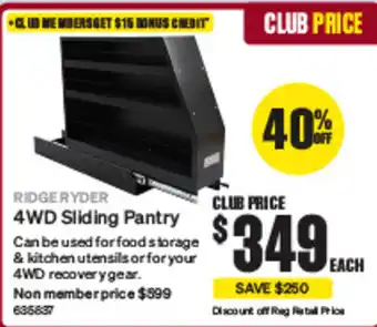 SuperCheap Auto 4WD Sliding Pantry offer