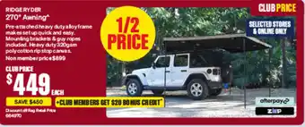 SuperCheap Auto 270° Awning offer