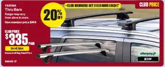 SuperCheap Auto Thru Bars offer